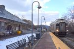 NJT Train # 5742 about to make its stop at White House Station with Multilevel Cab Car # 7029 doing the honors